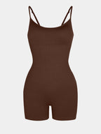 Body Countouring Romper with Adjustable Straps