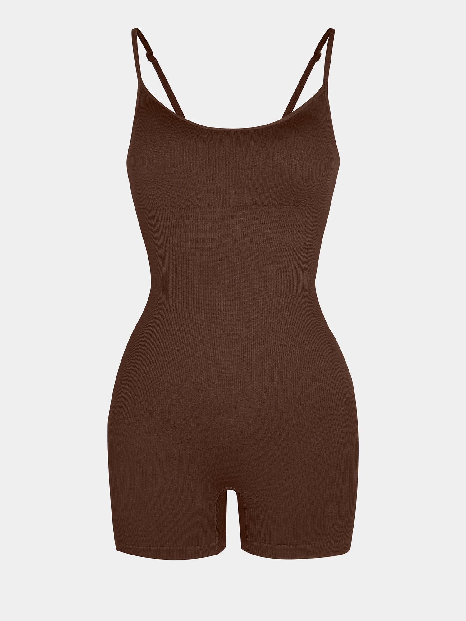 Body Countouring Romper with Adjustable Straps