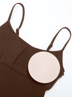Body Countouring Romper with Adjustable Straps