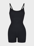 Body Countouring Romper with Adjustable Straps