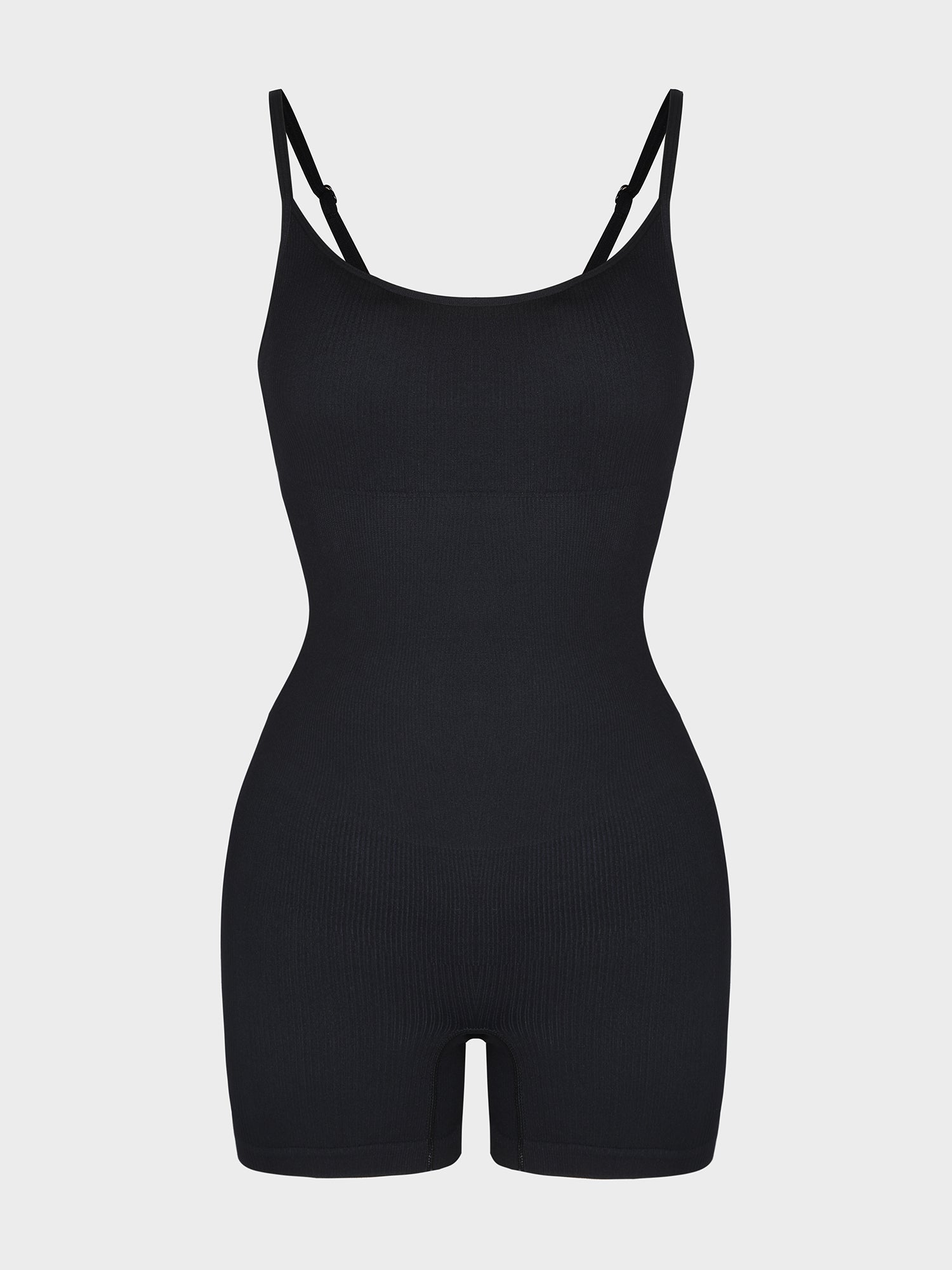Body Countouring Romper with Adjustable Straps