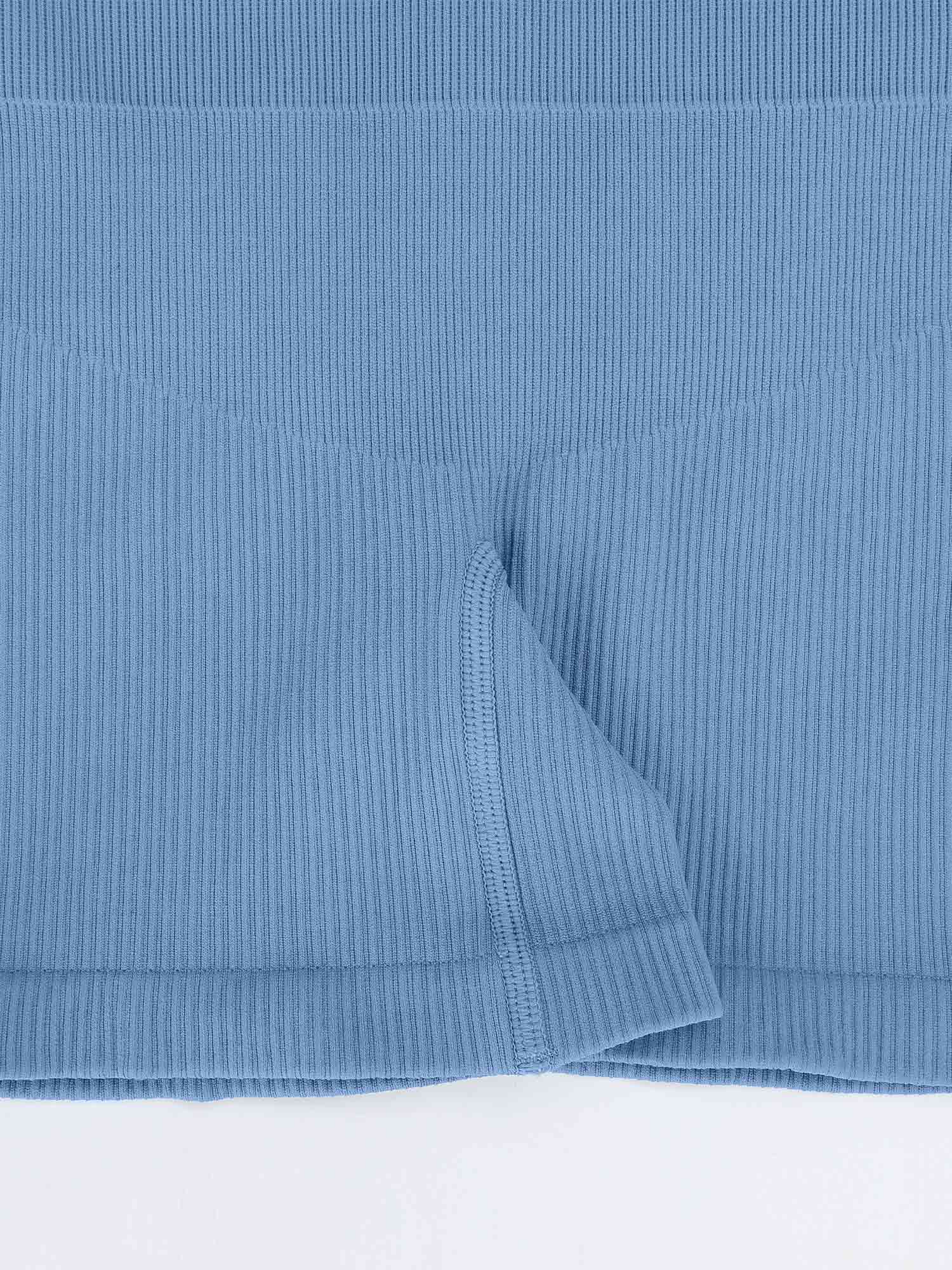 V-Neck Body Contouring Ribbed Romper - Auxieswear