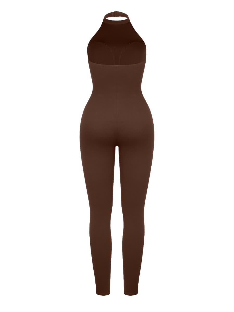 One-Piece Halter Thigh Slimming Jumpsuit