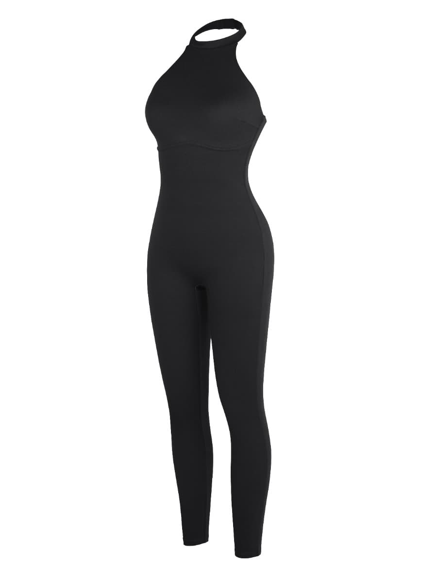 One-Piece Halter Thigh Slimming Jumpsuit - Auxieswear