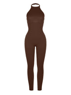 One-Piece Halter Thigh Slimming Jumpsuit