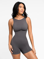 Round Neck U Back Shape Romper with Removable Cups
