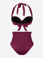 High Waist Swim Pants with Tummy Compression