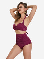 High Waist Swim Pants with Tummy Compression