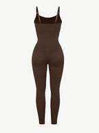 High-Stretch Tummy Control Jumpsuit with Removable Pads