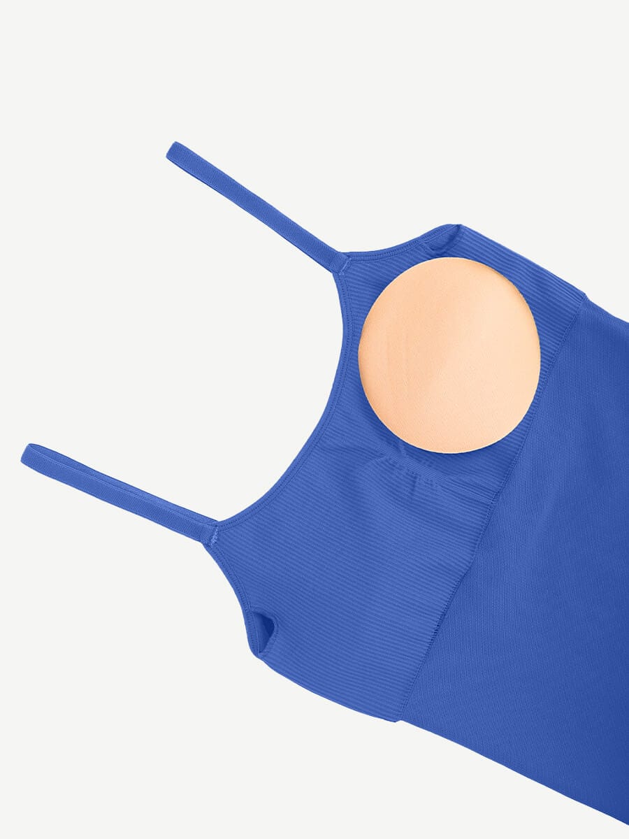 High-Stretch Tummy Control Jumpsuit with Removable Pads