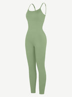 High-Stretch Tummy Control Jumpsuit with Removable Pads