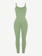 High-Stretch Tummy Control Jumpsuit with Removable Pads