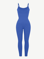 High-Stretch Tummy Control Jumpsuit with Removable Pads