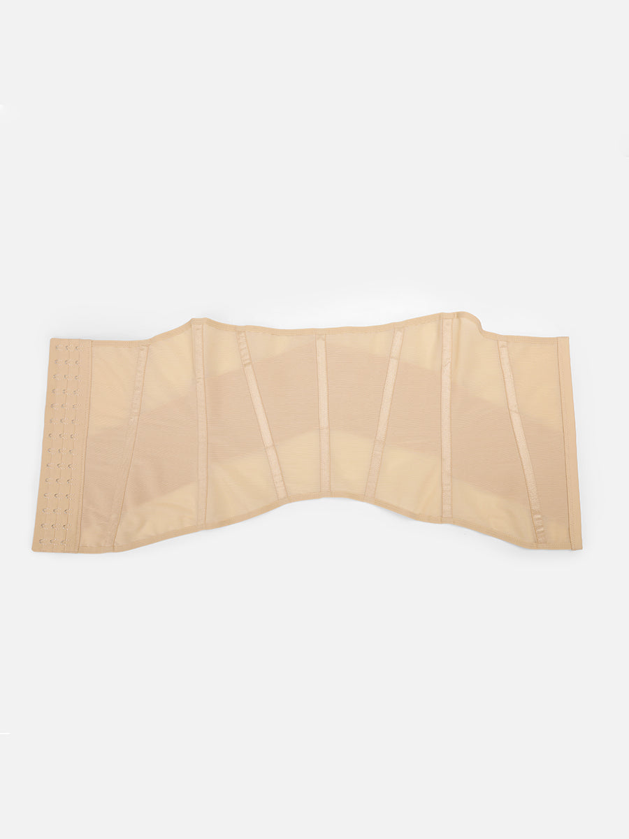 Breathable Mesh Waist Cincher with 7 Steel Bones - Auxieswear