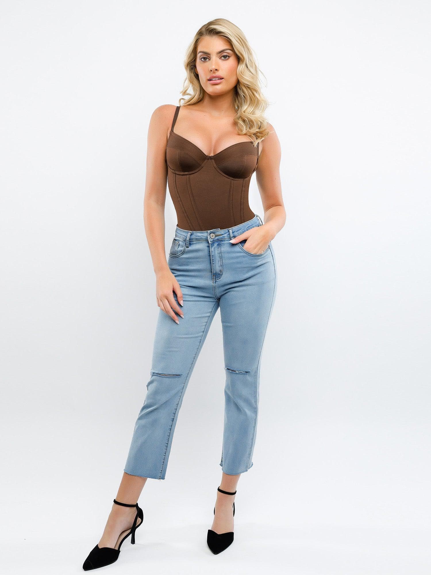 Integrated Corset & Bra Shapewear Bodysuit - Auxieswear