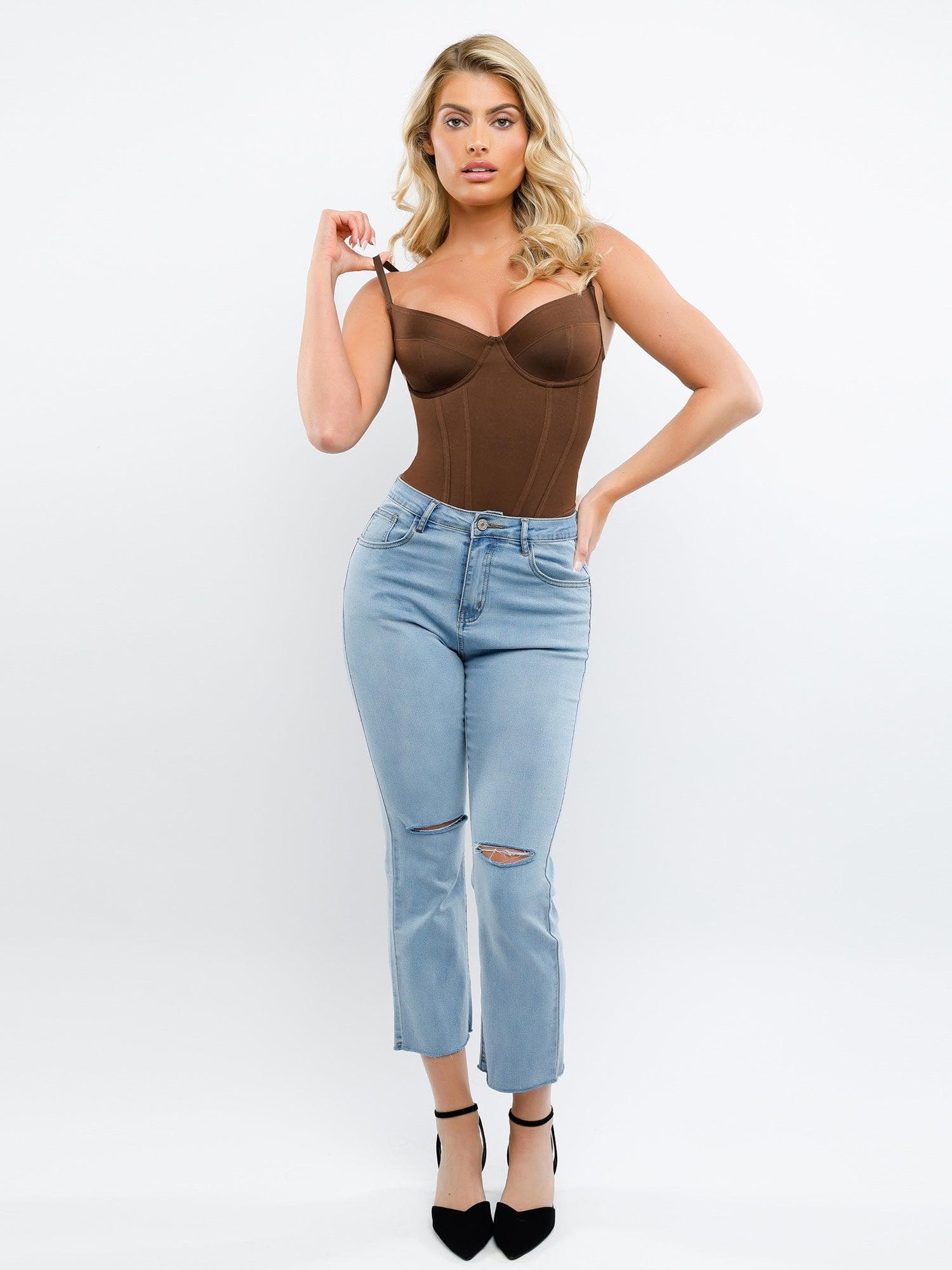 Integrated Corset & Bra Shapewear Bodysuit