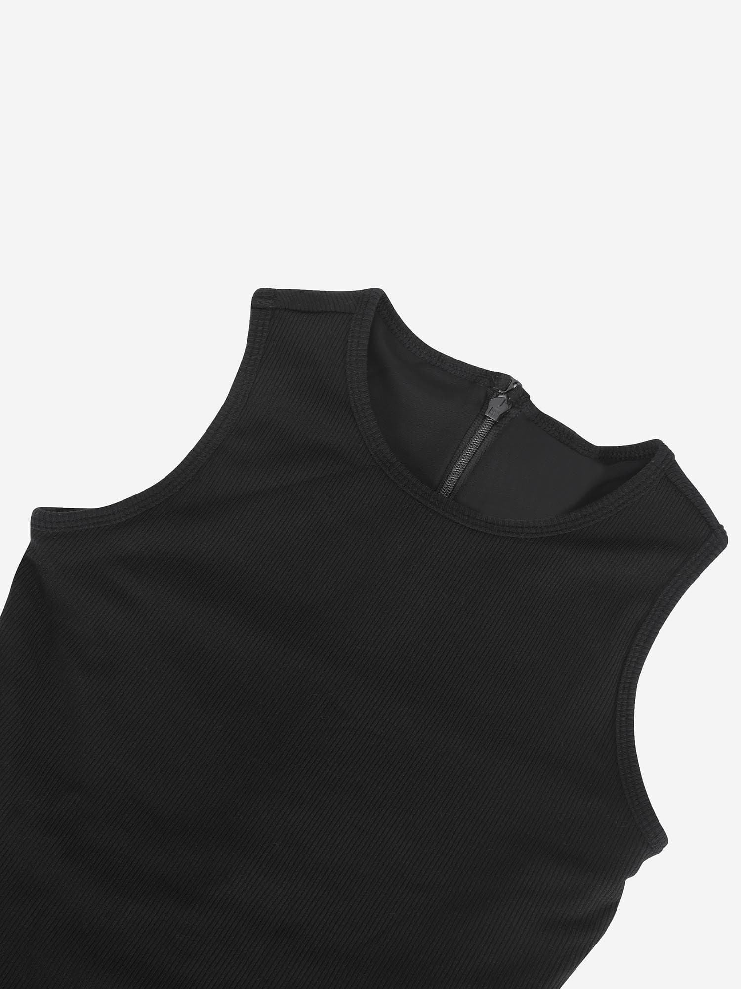Crew Neck Ankle-Length Built-In Shapewear Dress