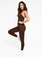 One-Piece Halter Thigh Slimming Jumpsuit