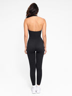 One-Piece Halter Thigh Slimming Jumpsuit