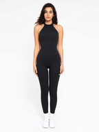 One-Piece Halter Thigh Slimming Jumpsuit