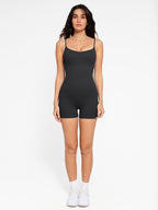 Body Countouring Romper with Adjustable Straps