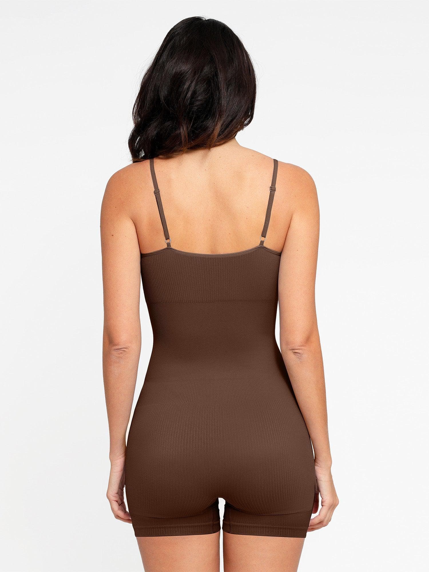 Body Countouring Romper with Adjustable Straps