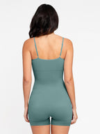 Body Countouring Romper with Adjustable Straps