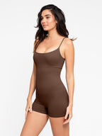 Body Countouring Romper with Adjustable Straps