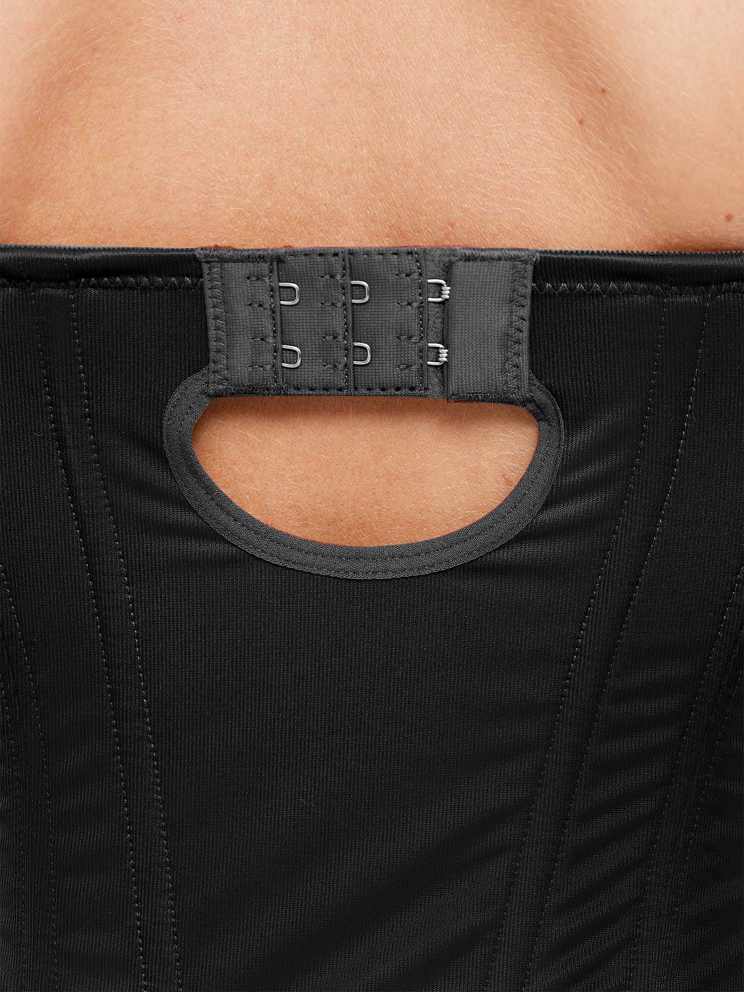 Deep V-Neck Shaping Thong Bodysuit - Auxieswear