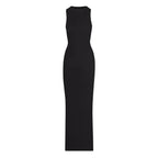 Crew Neck Ankle-Length Built-In Shapewear Dress