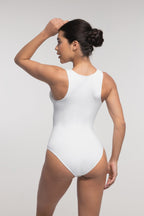 Stretch Knit Zip-Up Sleeveless Bodysuit