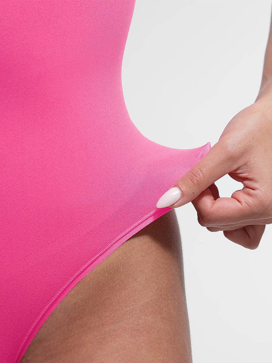 cap sleeves Bust and Waist Control Bodysuit - Auxieswear