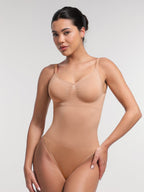 Bust and Waist Control Bodysuit with Removable Pads
