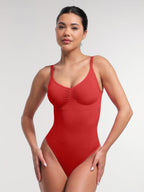 Bust and Waist Control Bodysuit with Removable Pads