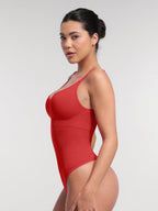 Bust and Waist Control Bodysuit with Removable Pads