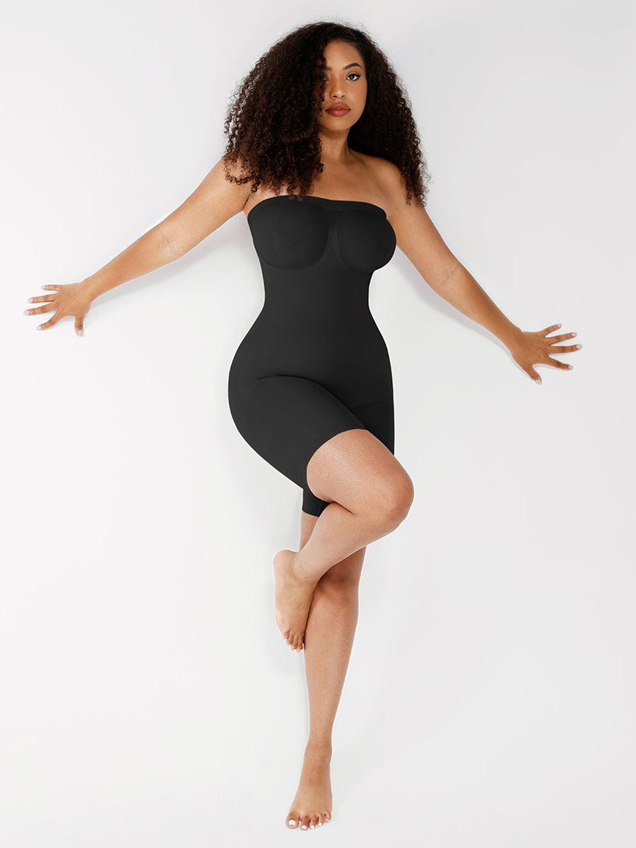 Strapless Tummy & Butt Control Body Shaper