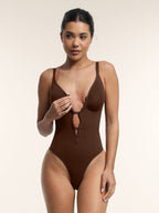 Plunge Chest Support with Inner Clips Bodysuit