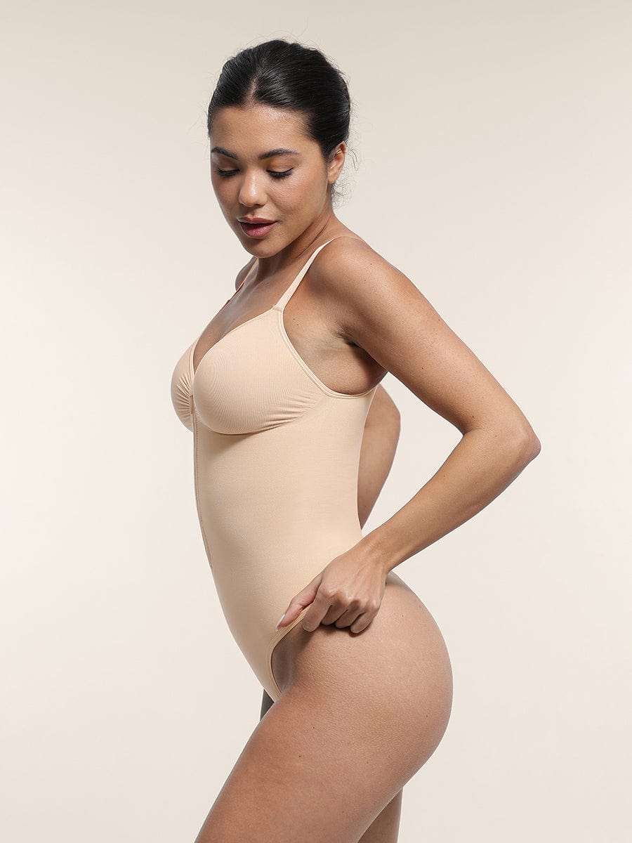 Plunge Chest Support with Inner Clips Bodysuit