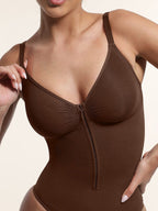 Plunge Chest Support with Inner Clips Bodysuit