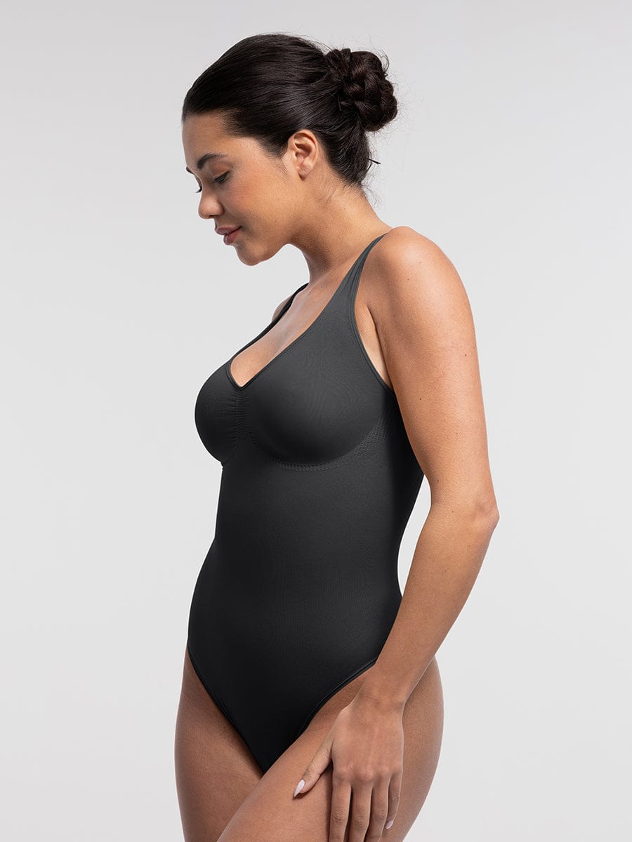 Wide Straps Bust and Waist Control Bodysuit