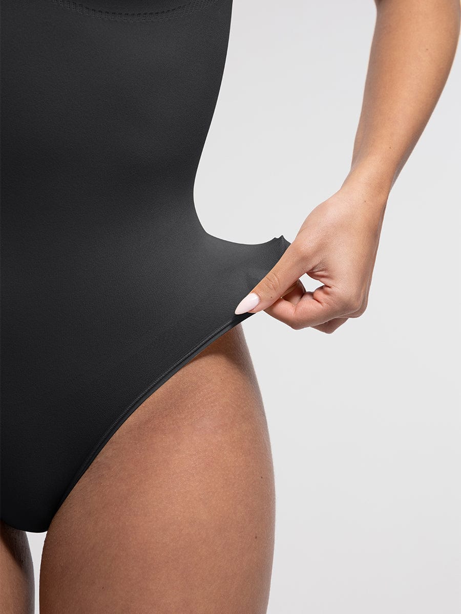 Wide Straps Bust and Waist Control Bodysuit - Auxieswear