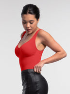 Wide Straps Bust and Waist Control Bodysuit