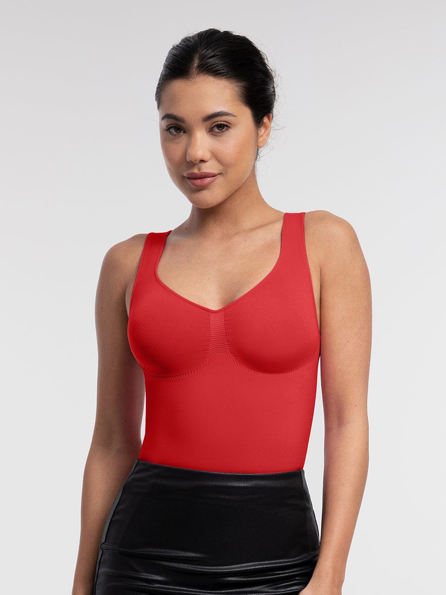 Wide Straps Bust and Waist Control Bodysuit