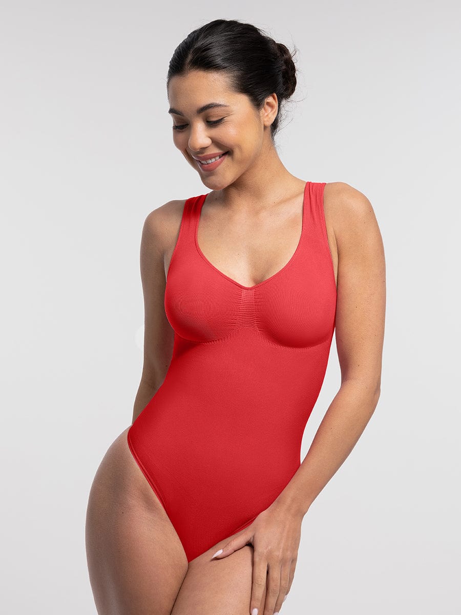 Wide Straps Bust and Waist Control Bodysuit
