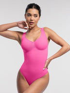 Wide Straps Bust and Waist Control Bodysuit