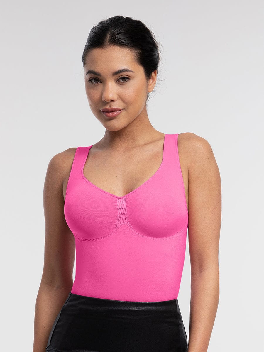 Wide Straps Bust and Waist Control Bodysuit