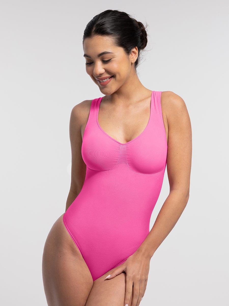 Wide Straps Bust and Waist Control Bodysuit