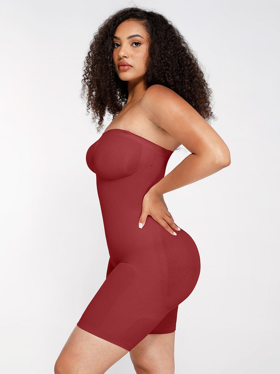 Strapless Tummy & Butt Control Body Shaper