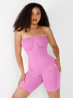 Seamless Sculpt Strapless Butt Lifting & Tummy Control Body Shaper