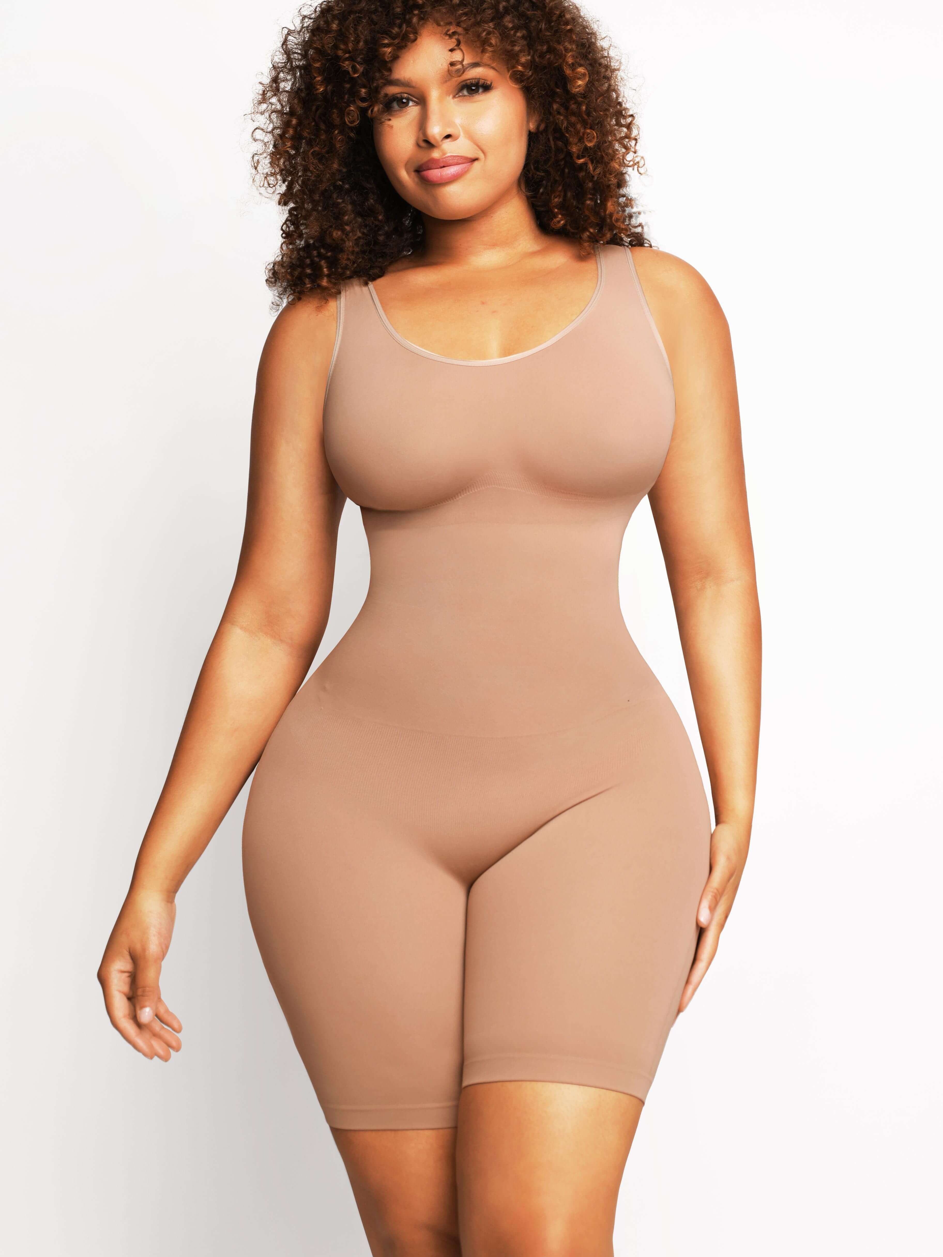 Sculpt & Lift Mid-Thigh Bodysuit Shapewear - Auxieswear